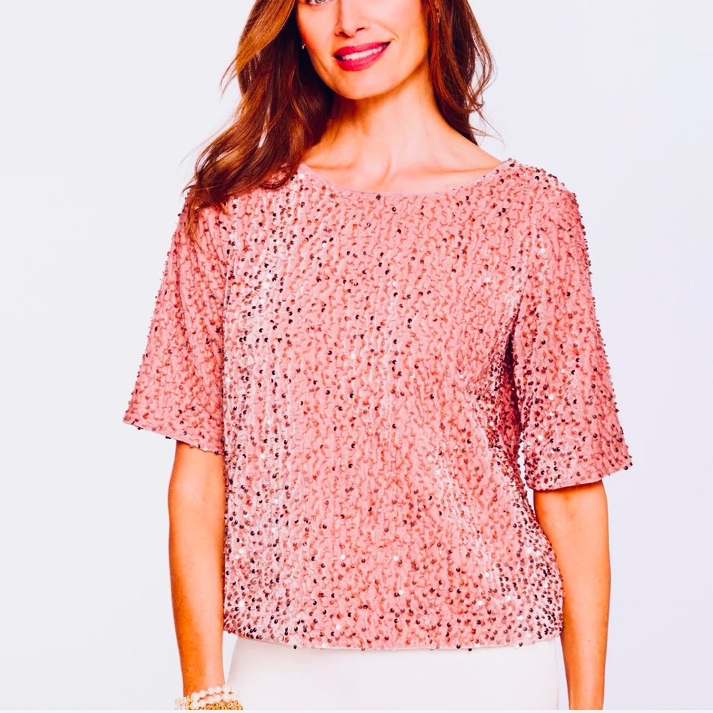 Sunday in Brooklyn Sequin Blouse